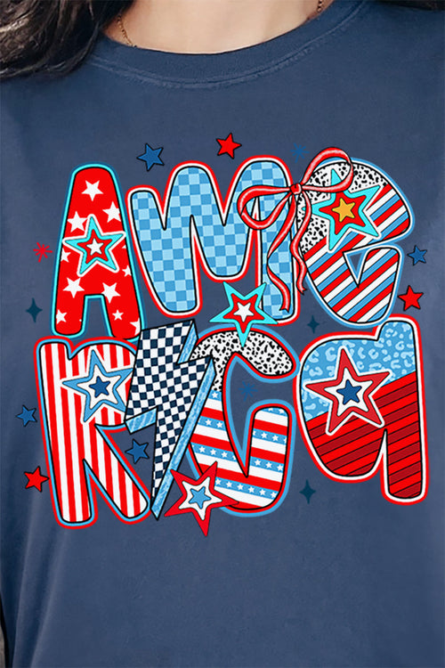 All Things America Doodle Comfort Colors Adult Ring-Spun Cotton Tee