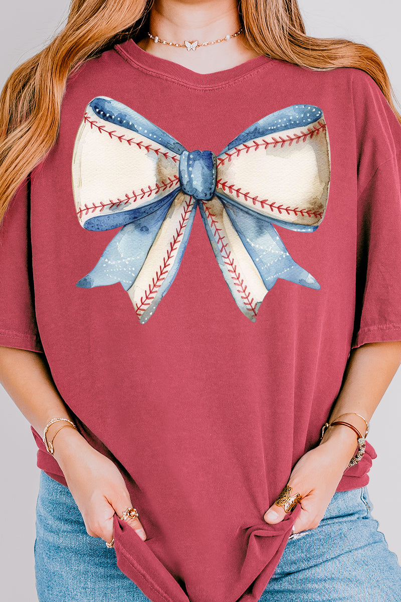 Baseball Girly Comfort Colors Adult Ring-Spun Cotton Tee