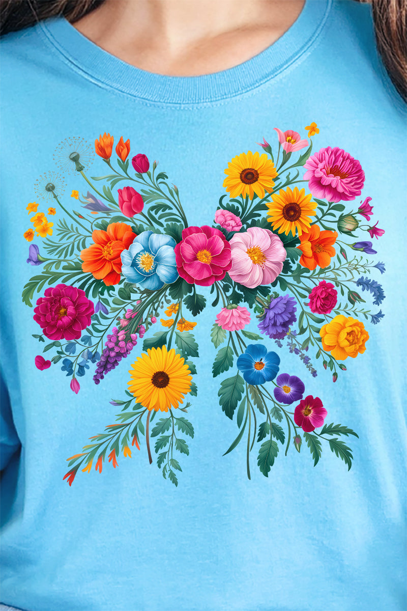 Coquette Wildflowers Comfort Colors Adult Ring-Spun Cotton Tee