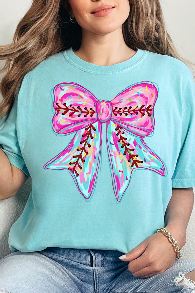 Drippy Ball Bow Comfort Colors Adult Ring-Spun Cotton Tee