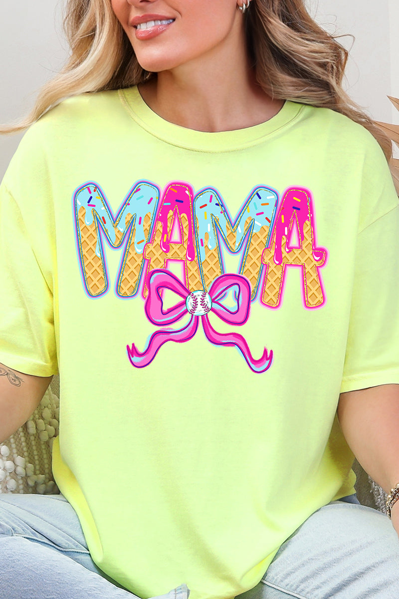 Drippy Baseball Mama Comfort Colors Adult Ring-Spun Cotton Tee