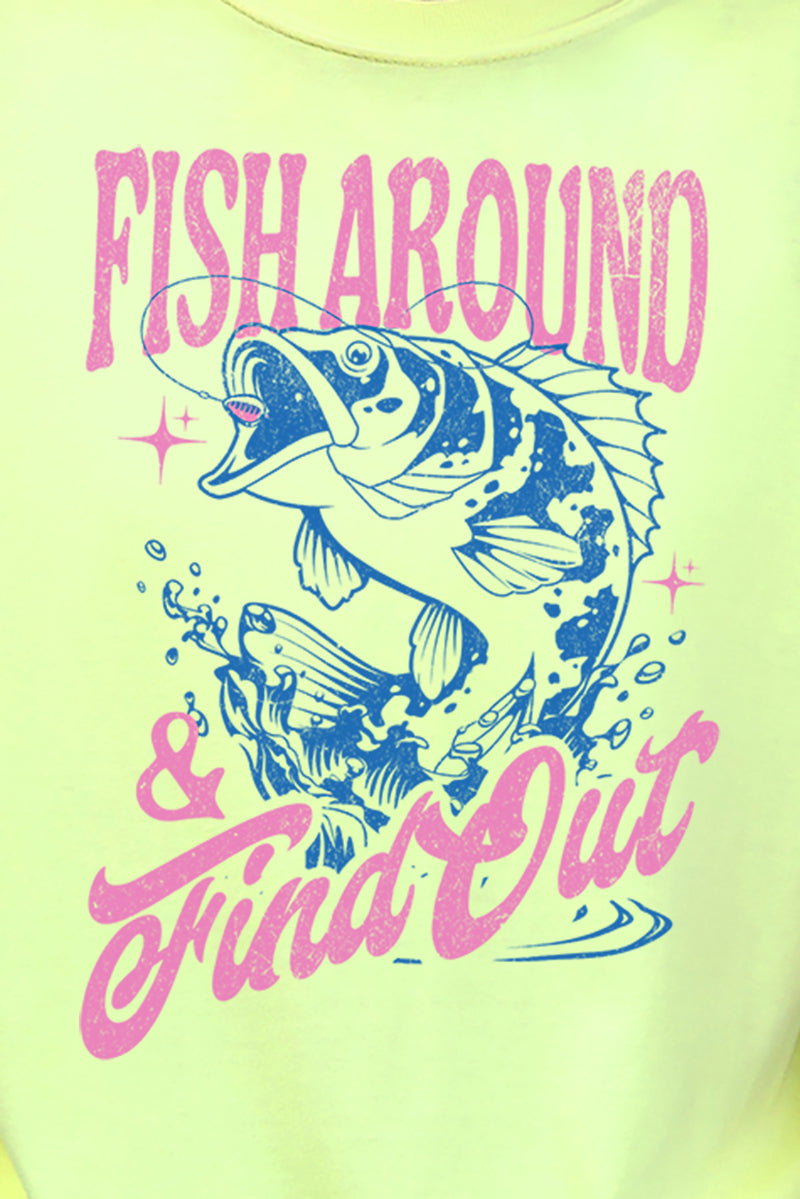 Fish Around & Find Out Comfort Colors Adult Ring-Spun Cotton Tee