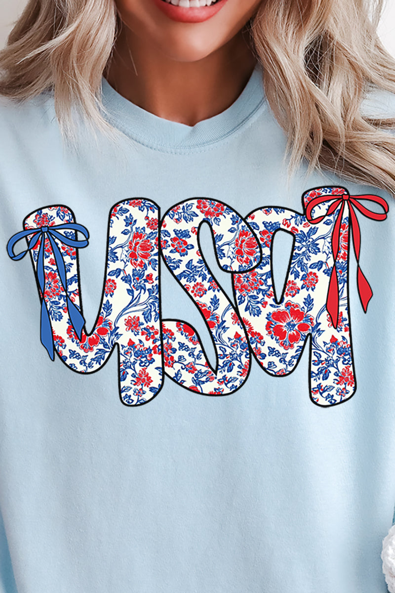 Floral USA Comfort Colors Adult Ring-Spun Cotton Tee