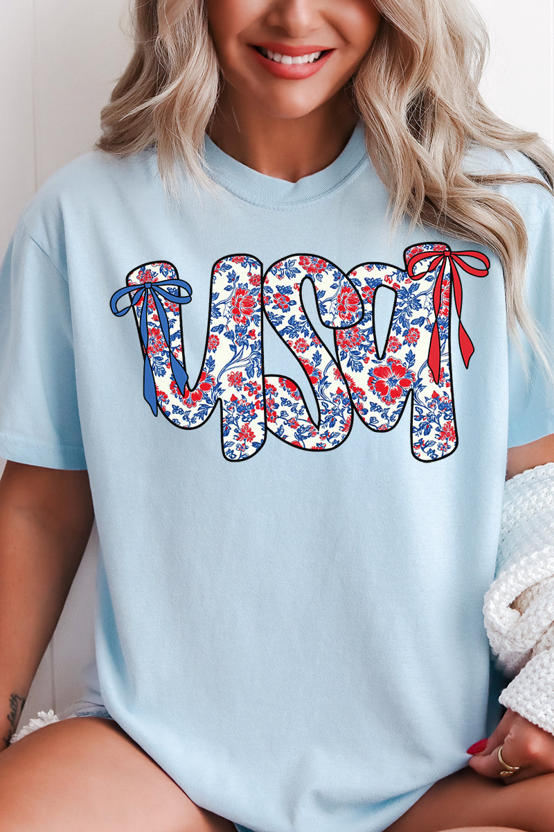 Floral USA Comfort Colors Adult Ring-Spun Cotton Tee