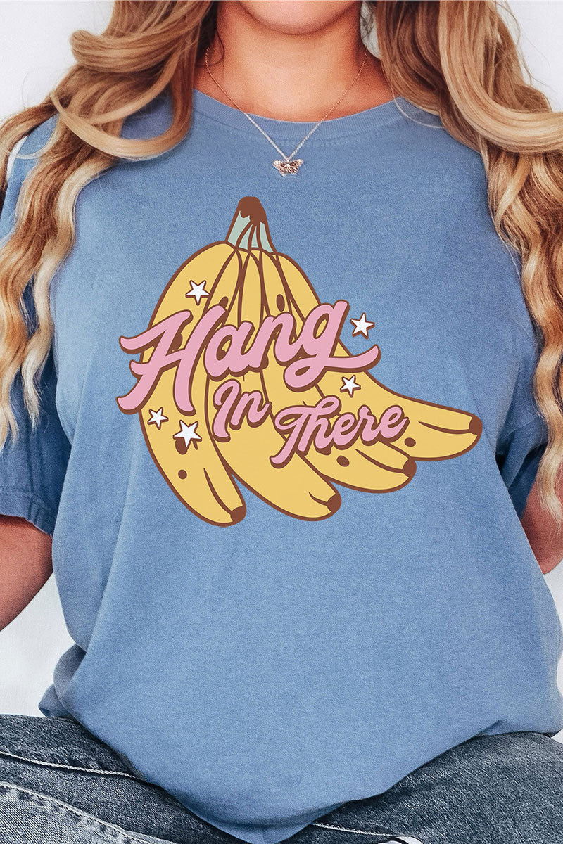 Hang In There Bananas Comfort Colors Adult Ring-Spun Cotton Tee