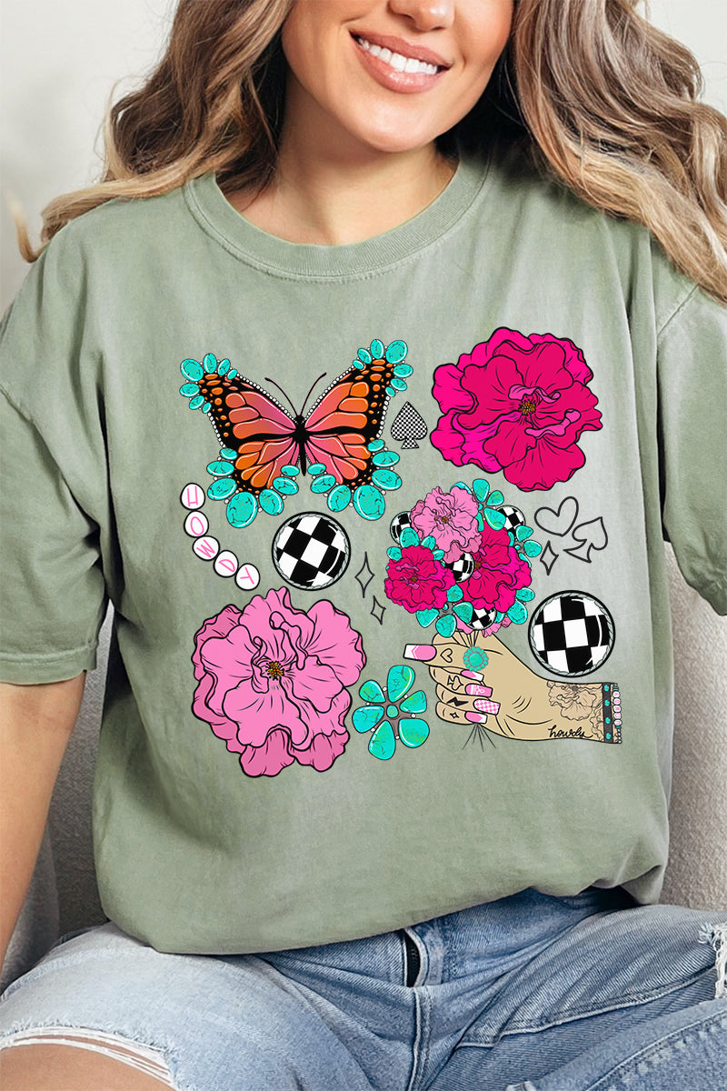 Butterfly Outlaw Girly Comfort Colors Adult Ring-Spun Cotton Tee