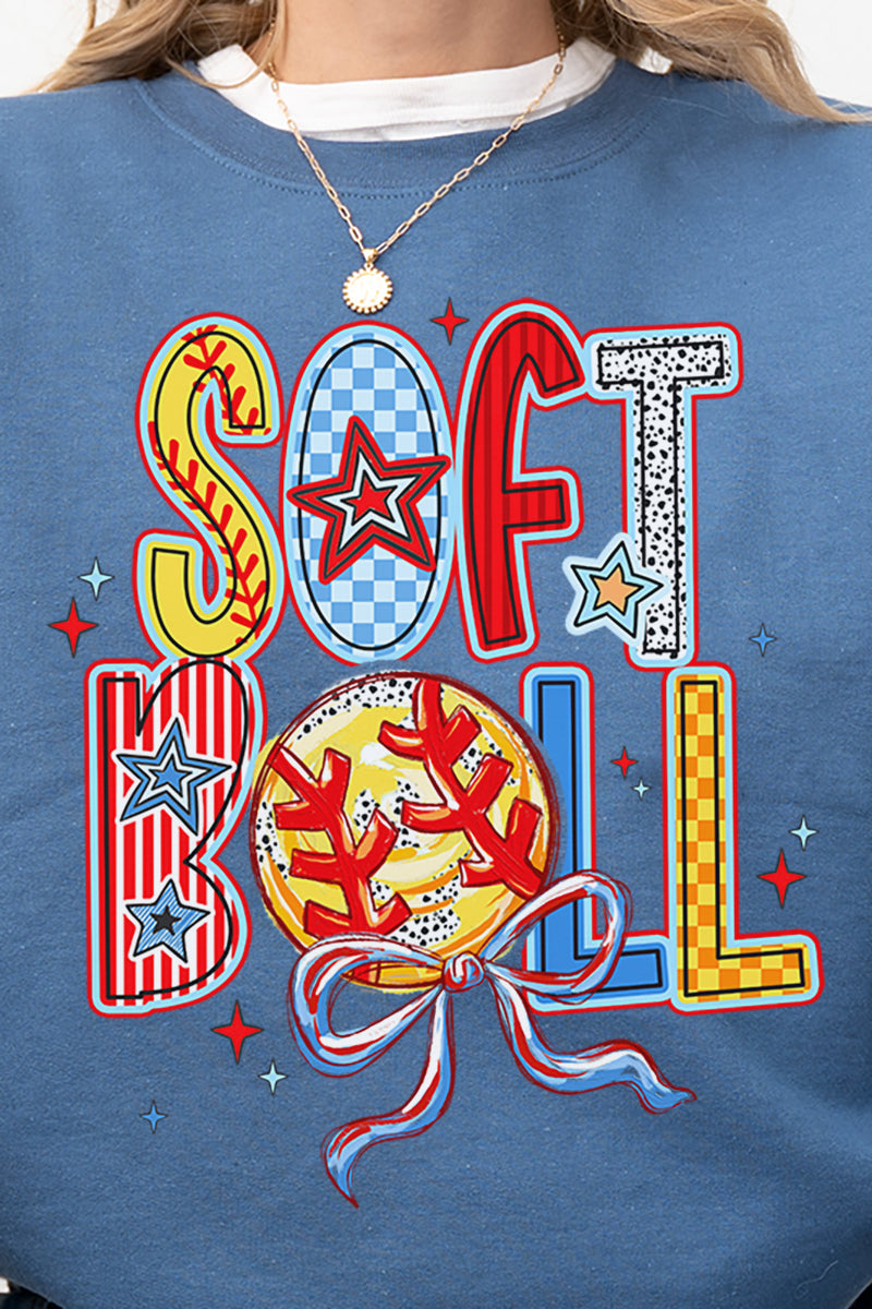 All Things Softball Doodle Heavy-weight Crew Sweatshirt product image 2