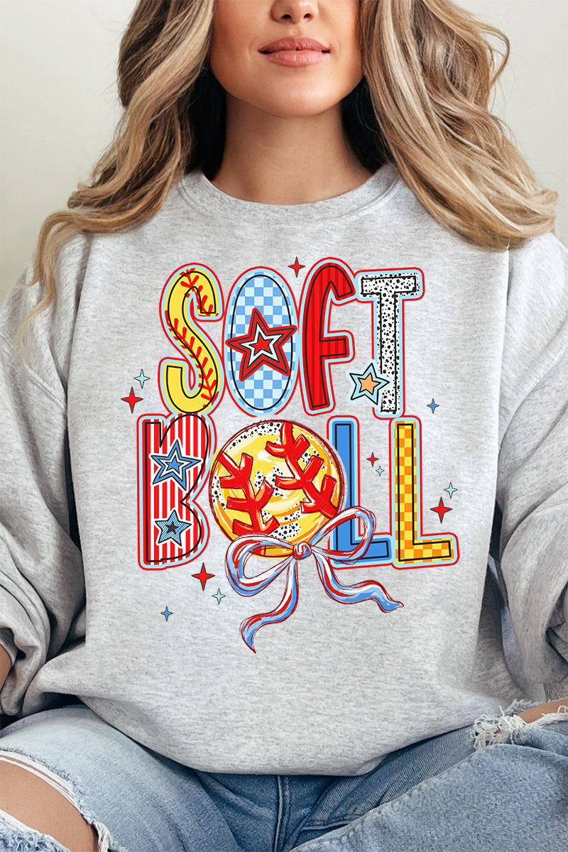 All Things Softball Doodle Heavy-weight Crew Sweatshirt product image 14