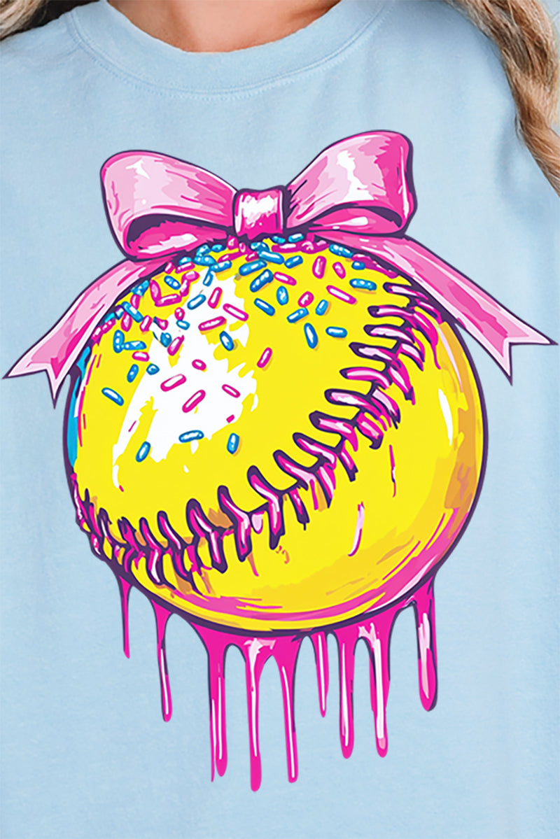 Coquette Drippy Softball Heavy-weight Crew Sweatshirt product image 2