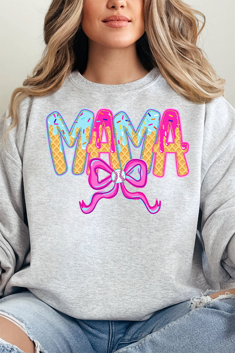 Drippy Baseball Mama Heavy-weight Crew Sweatshirt product image 1