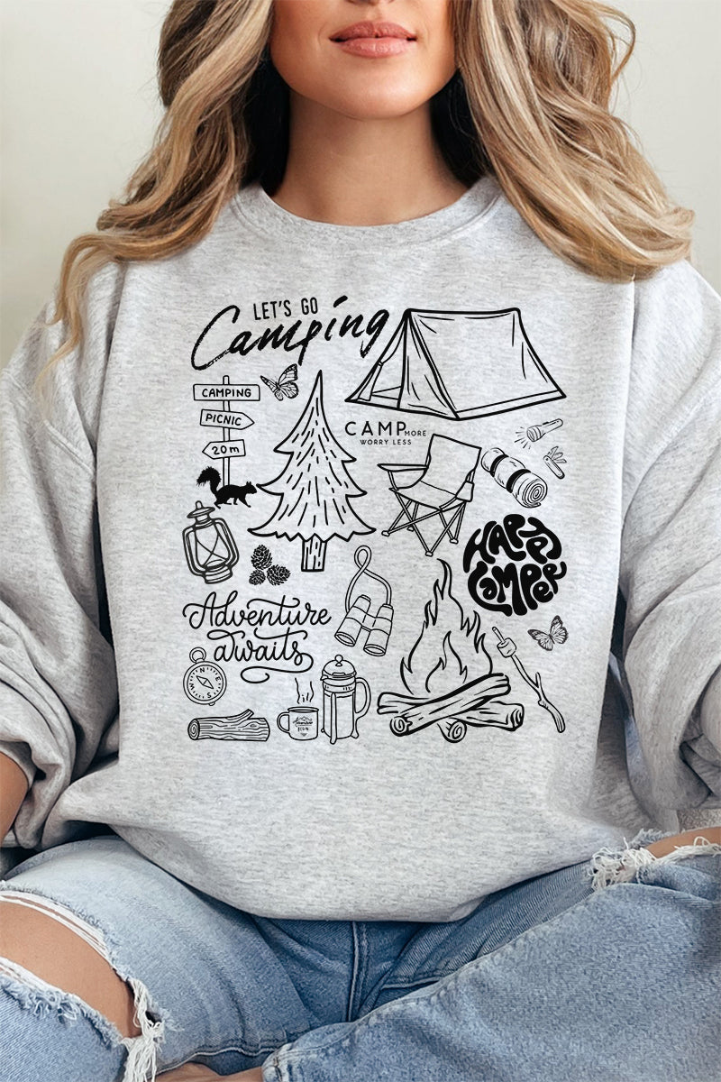 Camping Collage Unisex NuBlend Crew Sweatshirt product image 11