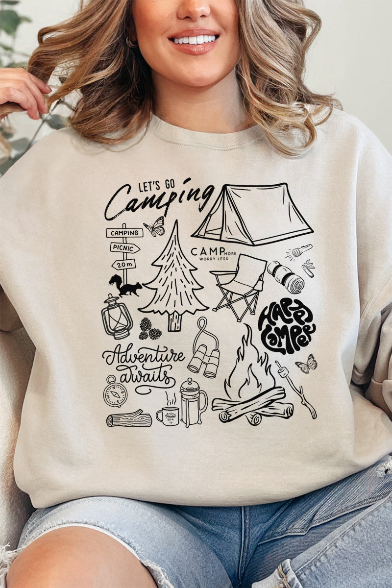 Camping Collage Unisex NuBlend Crew Sweatshirt product image 1
