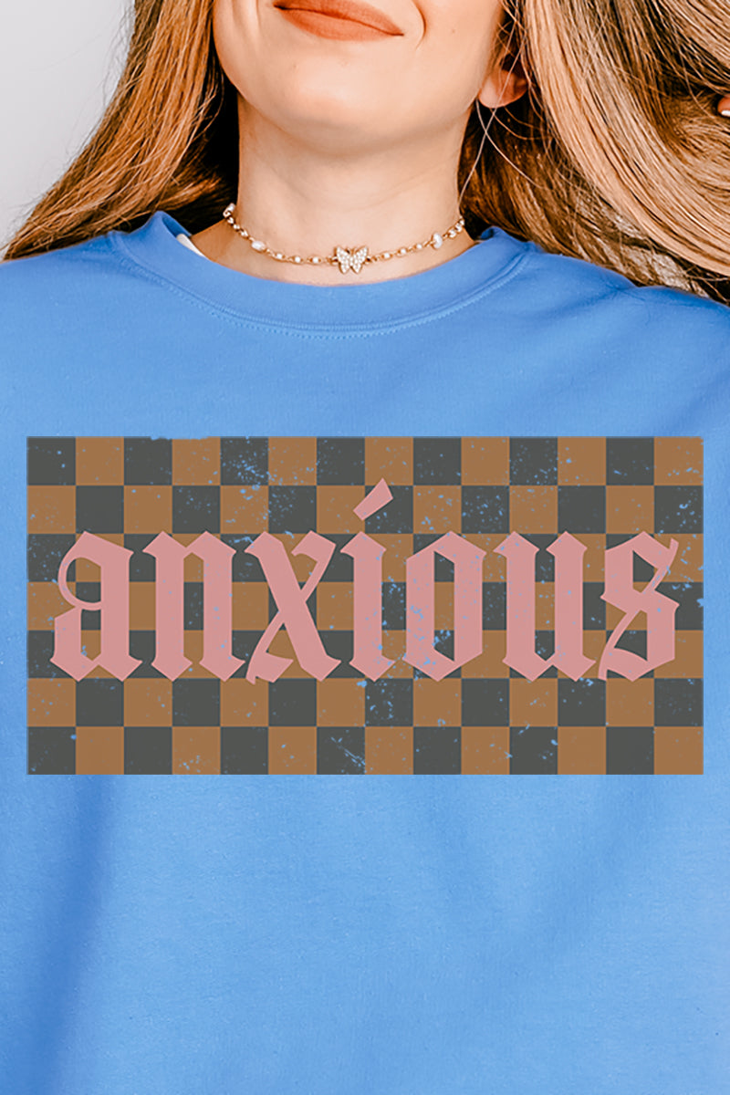 Checkered Anxious Unisex NuBlend Crew Sweatshirt product image 2