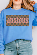Checkered Anxious Unisex NuBlend Crew Sweatshirt product image 1