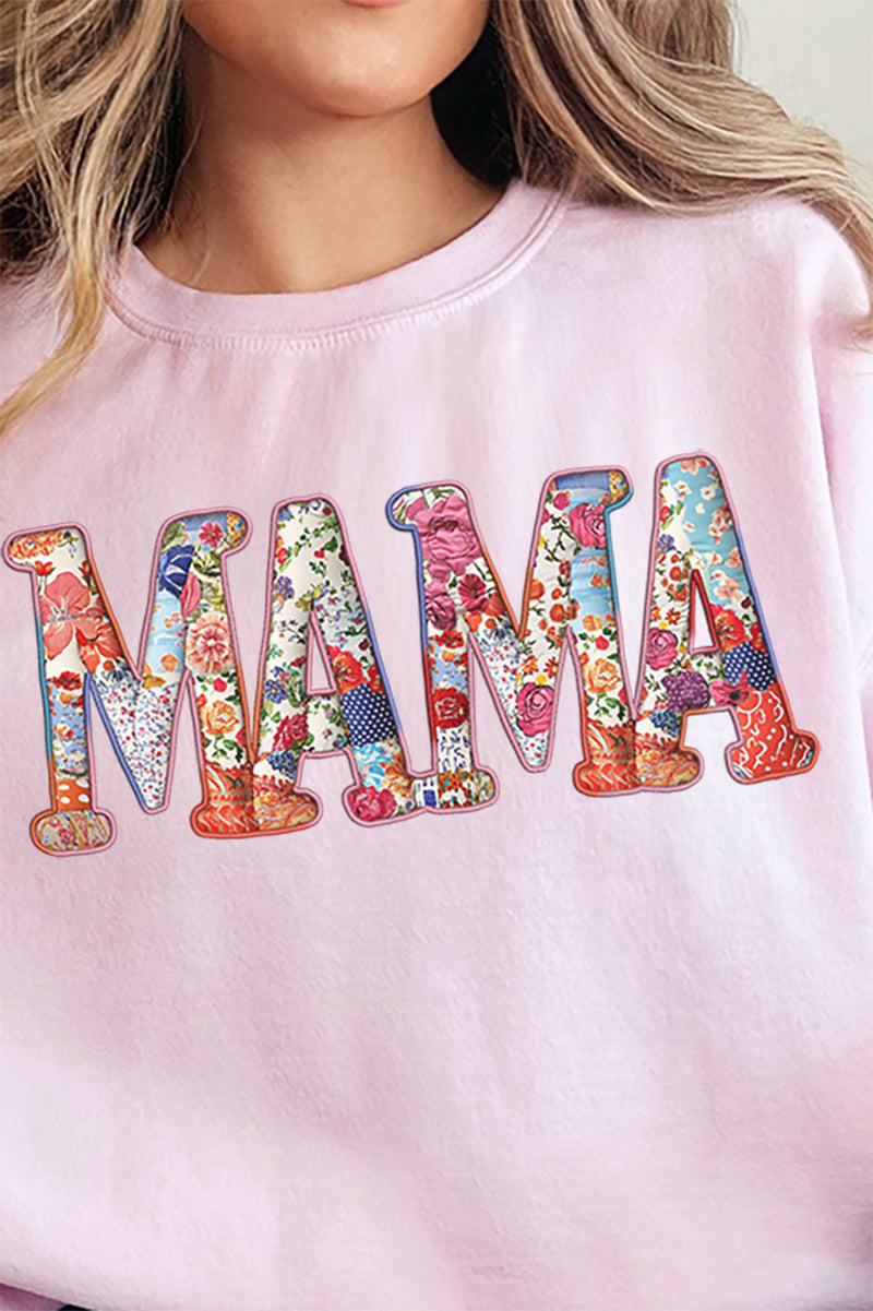 Faux Patchwork Mama Unisex NuBlend Crew Sweatshirt product image 2