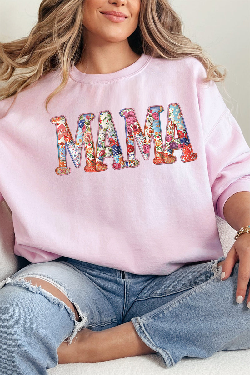 Faux Patchwork Mama Unisex NuBlend Crew Sweatshirt product image 1