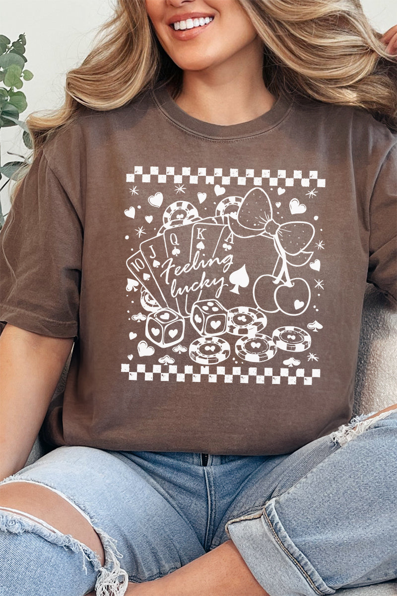 Hearts Feeling Lucky Comfort Colors Adult Ring-Spun Cotton Tee