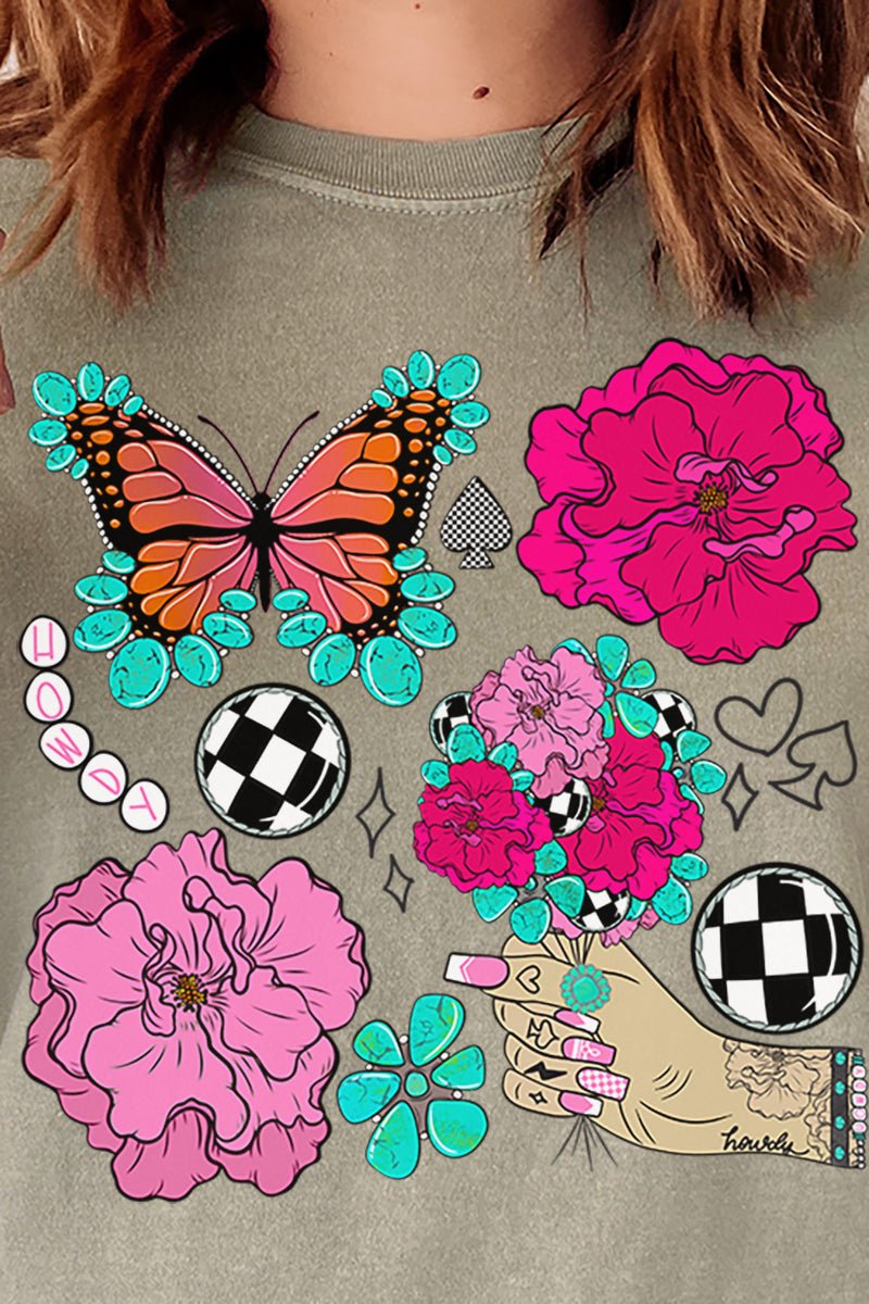 Butterfly Outlaw Girly Comfort Colors Adult Ring-Spun Cotton Tee