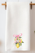 Coquette Lemon Blossom Waffle Kitchen Towel
