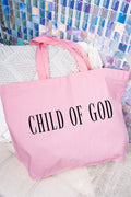 Child Of God Canvas Jumbo Tote